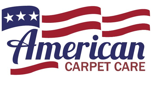American Carpet Care Logo, American Flag with name inside